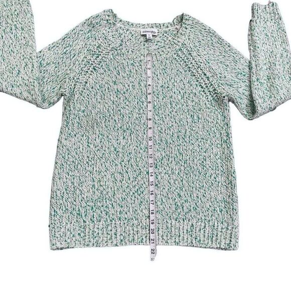 St John’s Bay Mint Green & White Knit Scoop Neck Pullover Long Sleeve Sweater XL - Picture 14 of 16